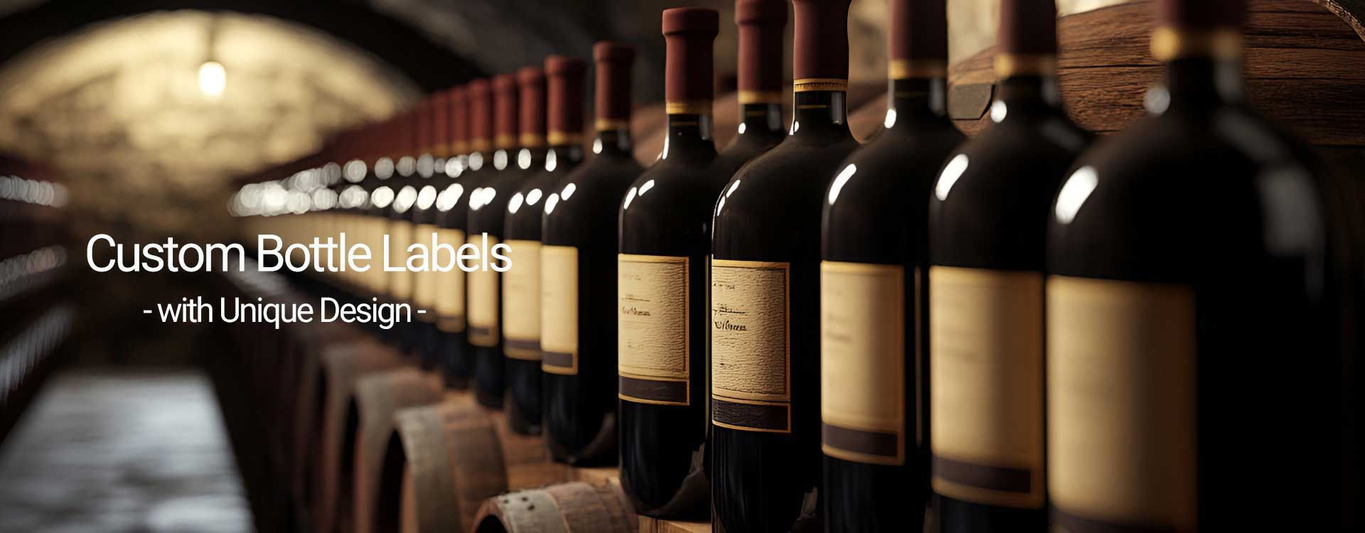 Custom Bottle Labels with Unique Design