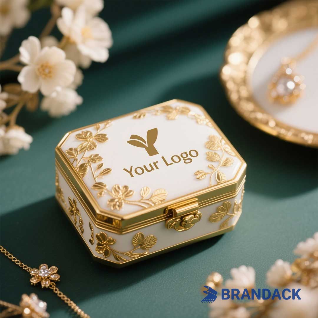 Custom Floral Jewellery Box with Design Service by Packaging Designer