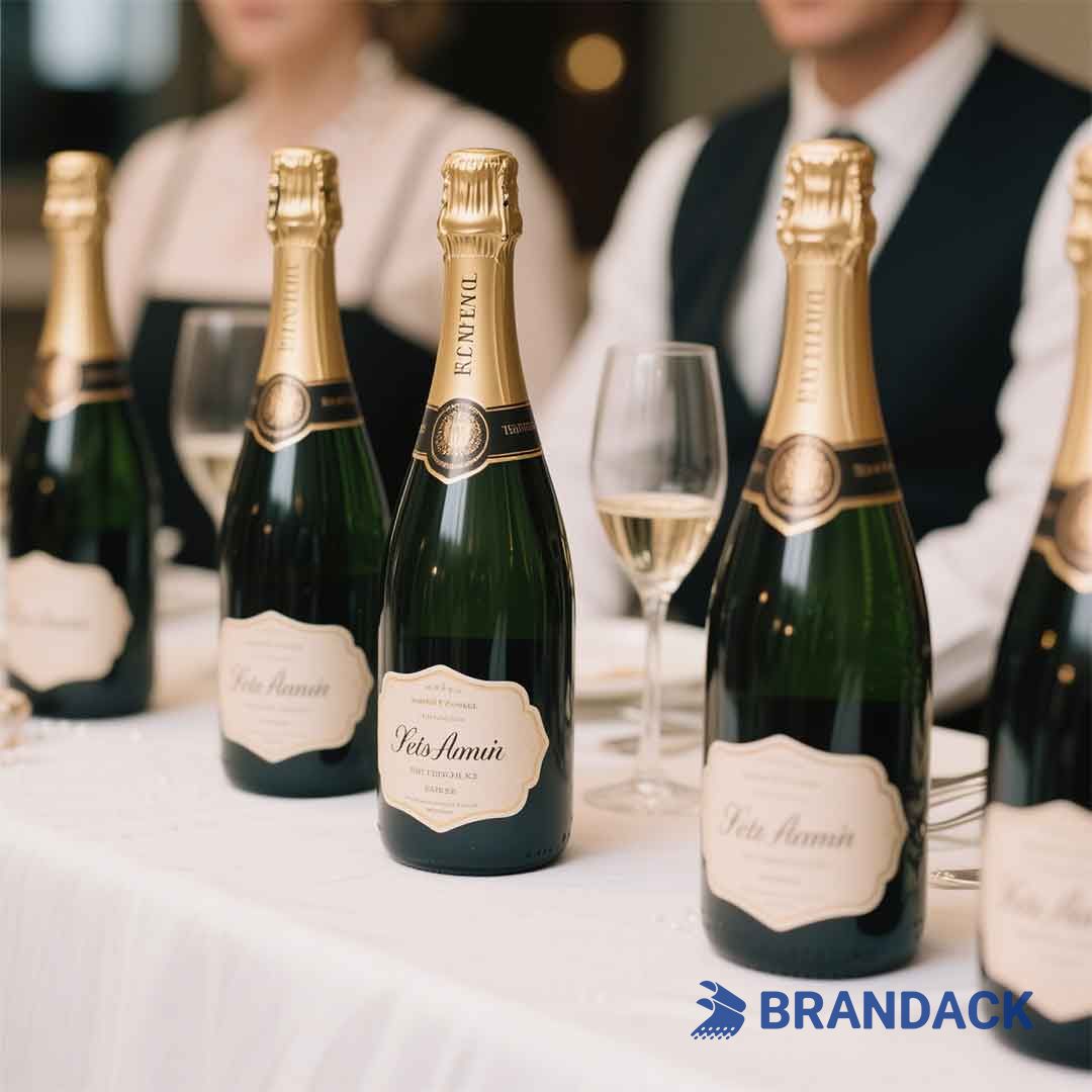 custom champagne label