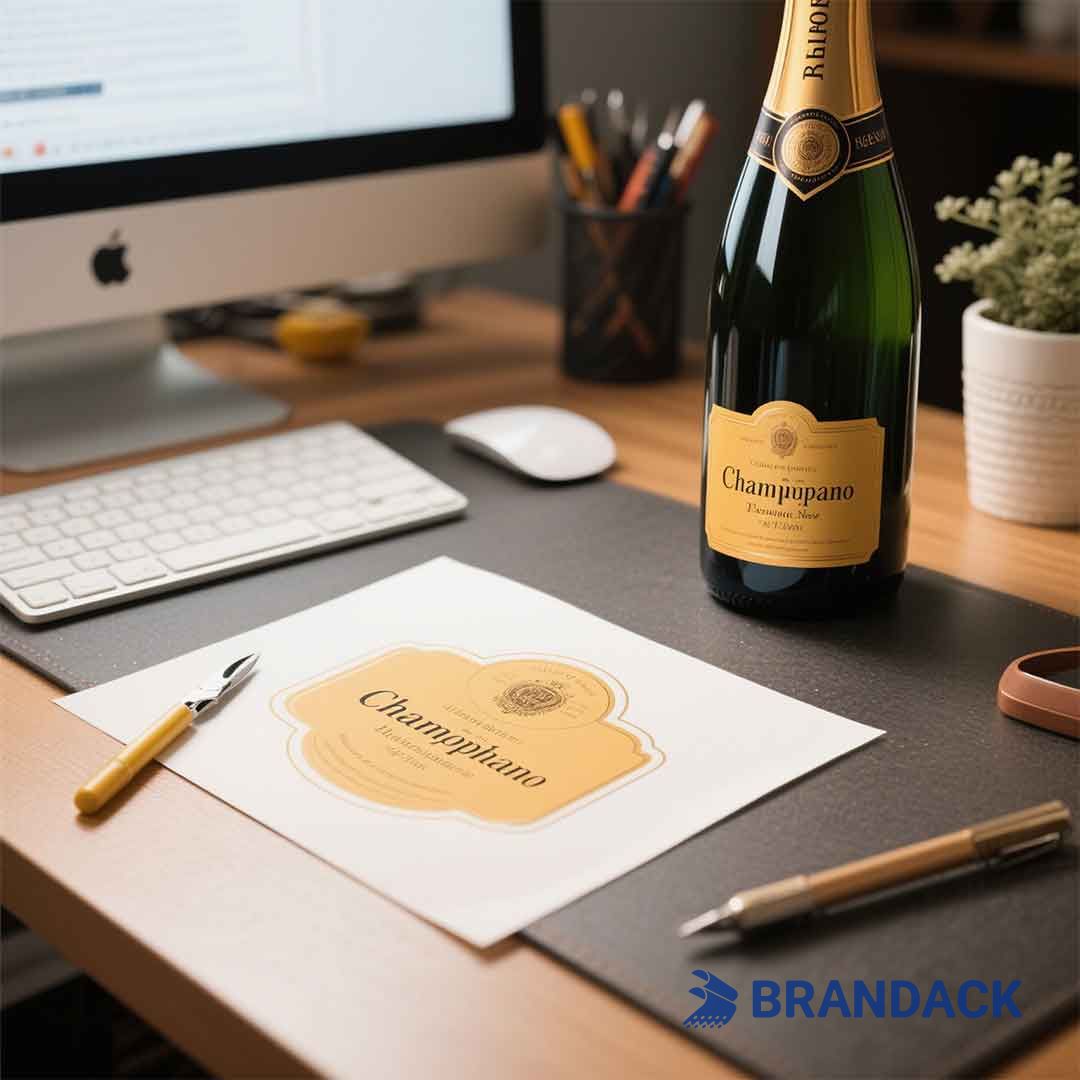 print your own champagne label