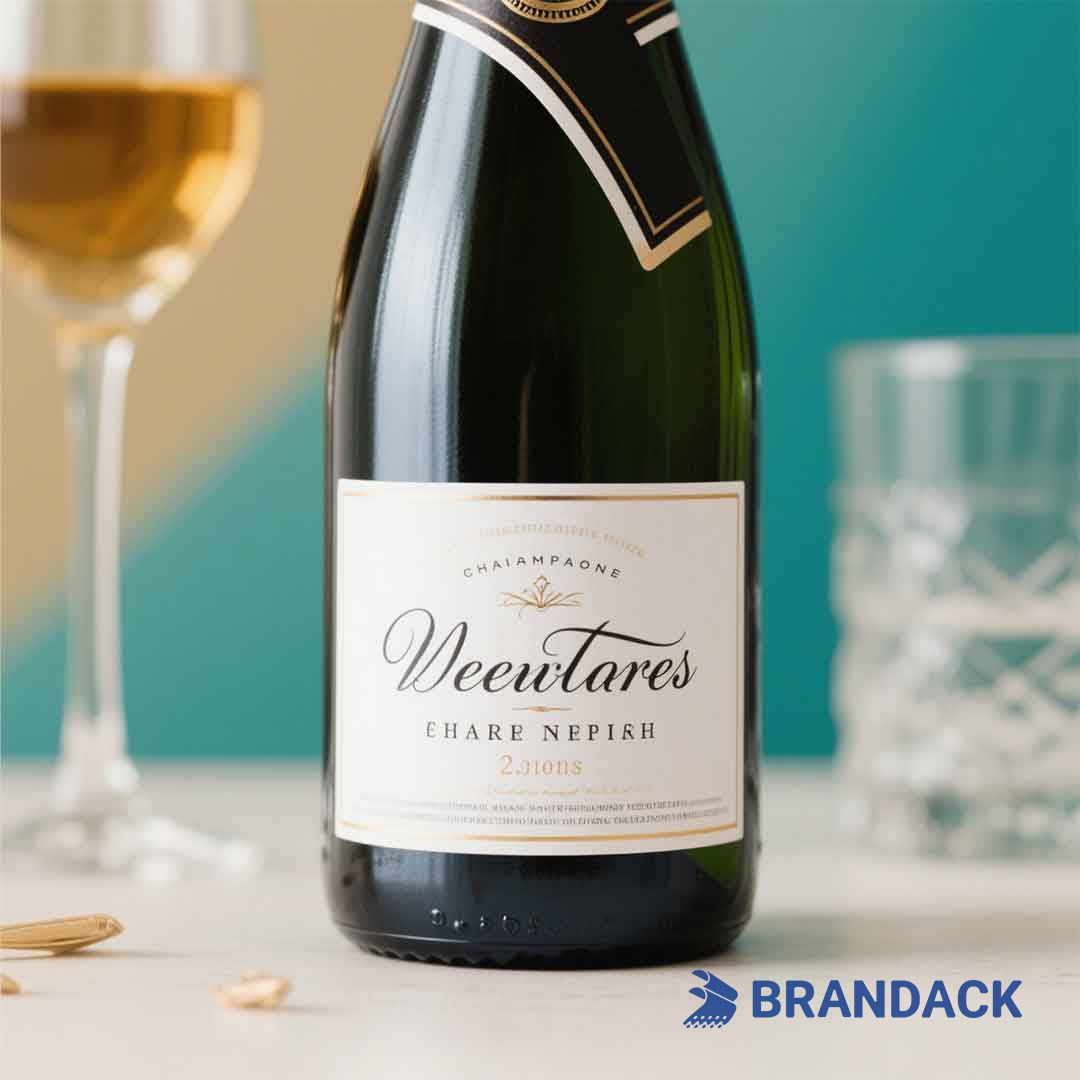 Champagne Bottle Personalised Label