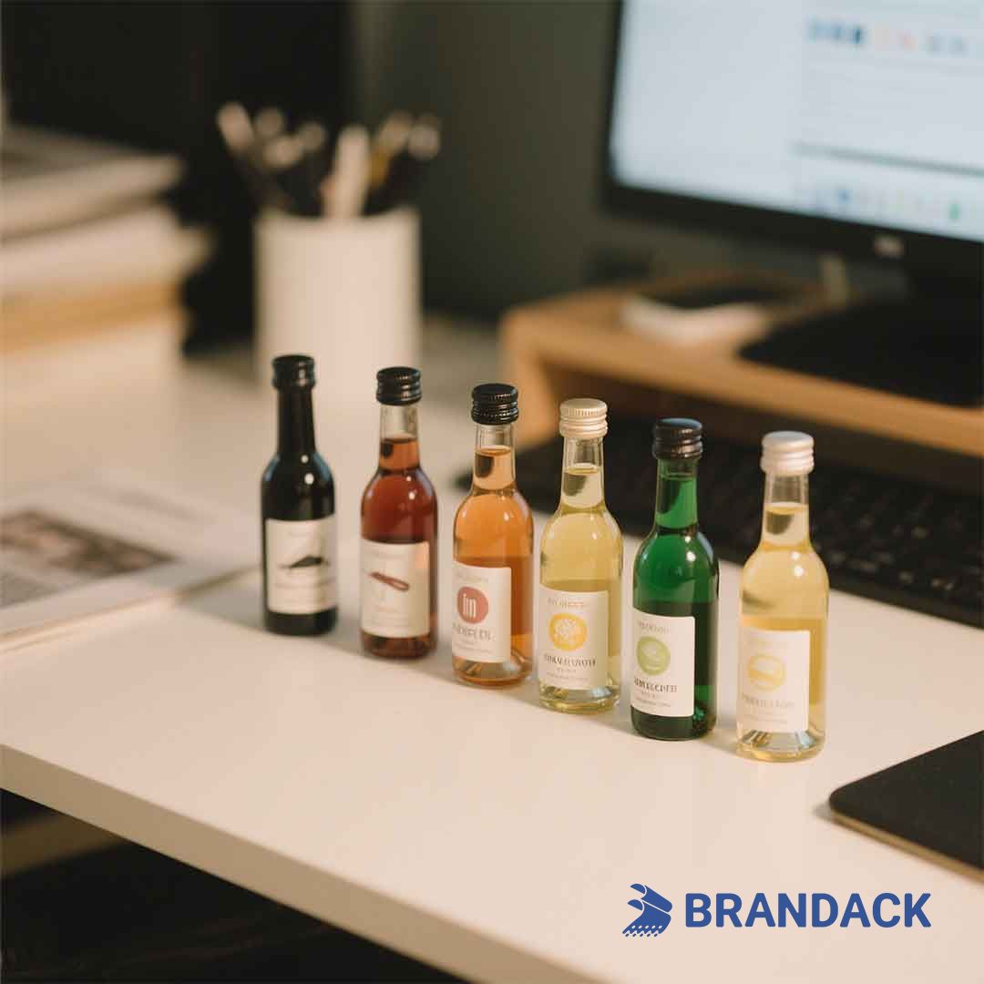 personalised mini wine bottle labels