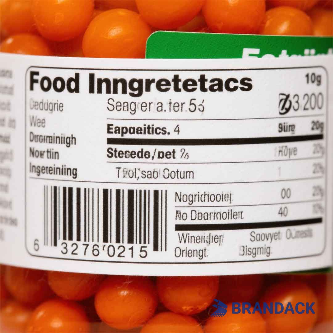 food ingredient labels