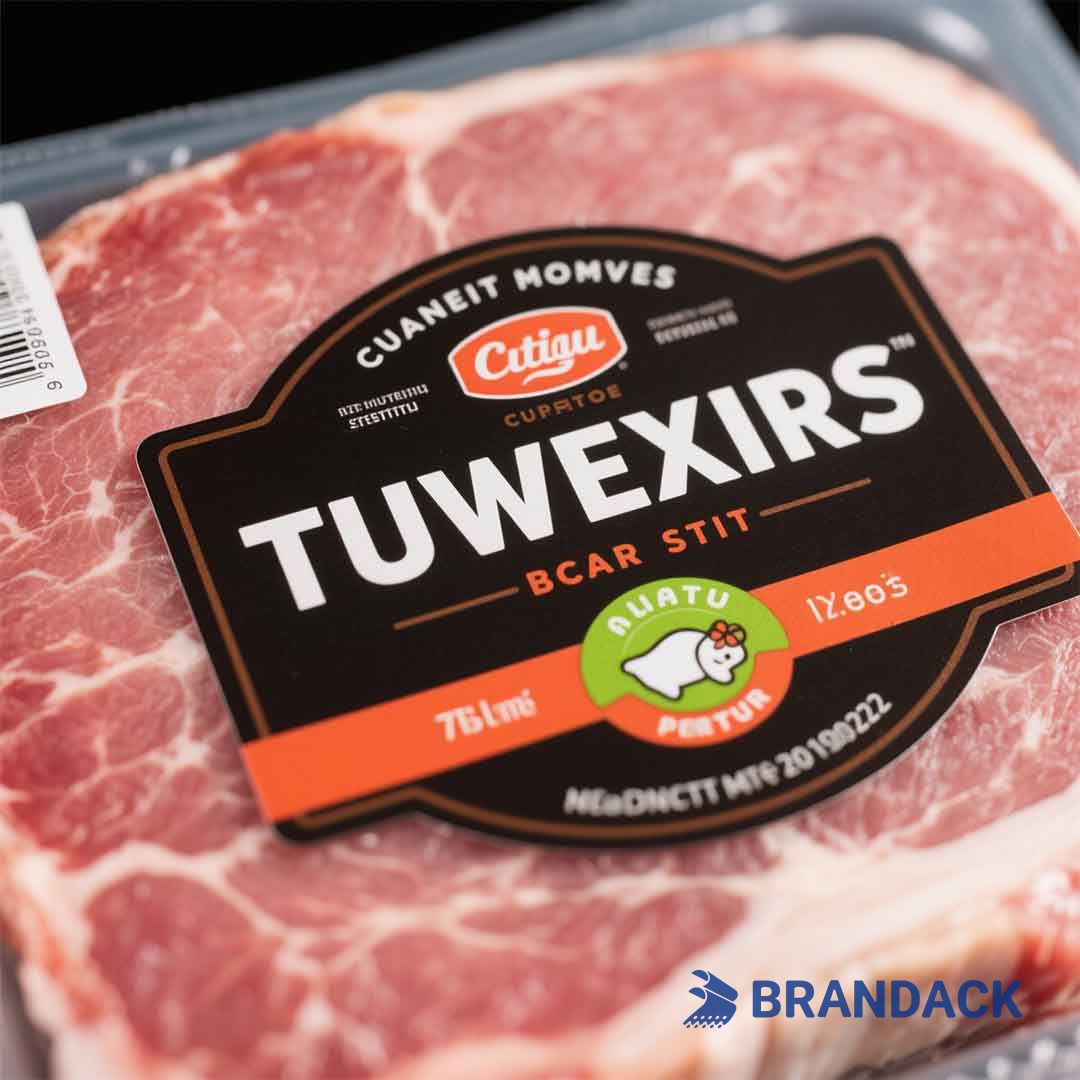 meat packaging stickers