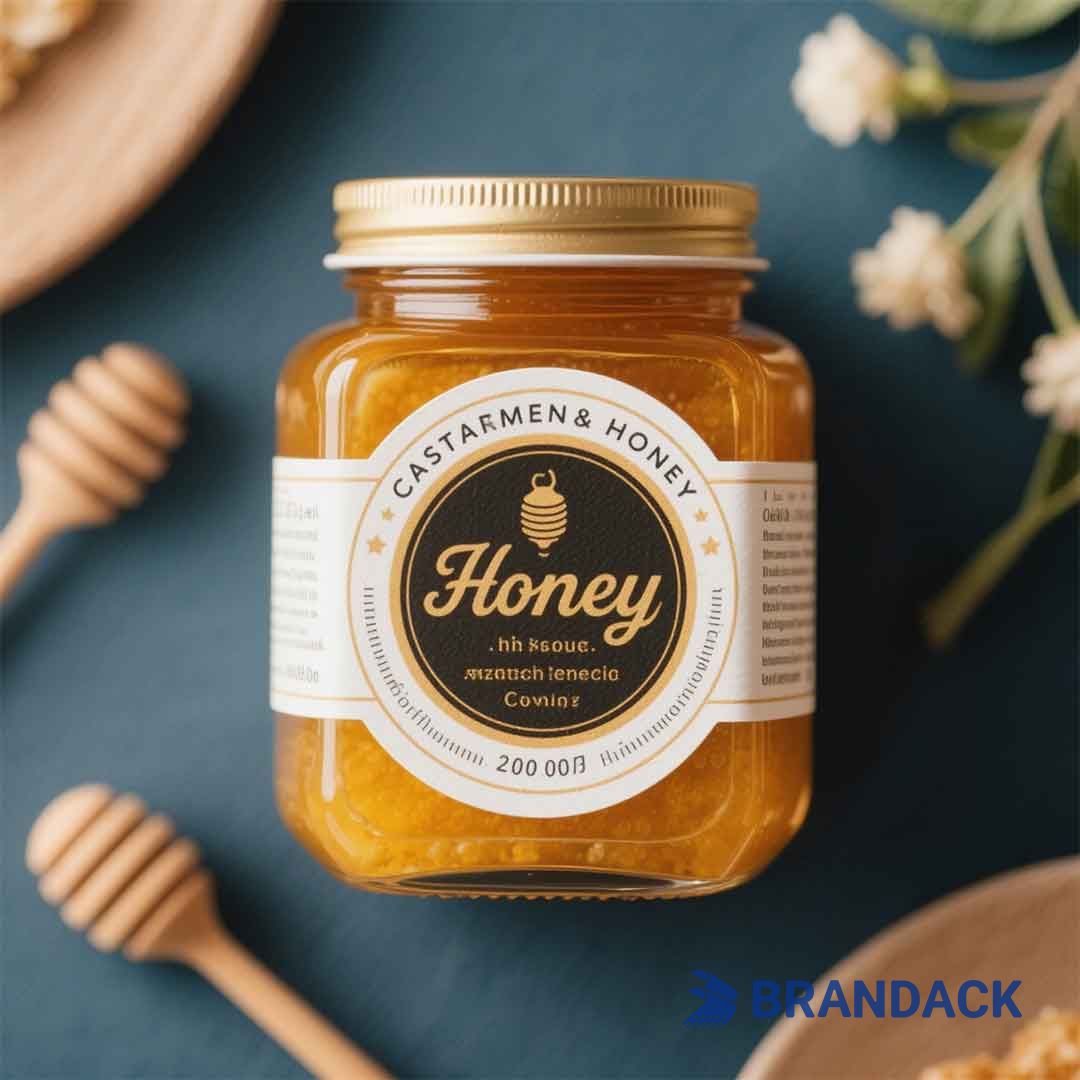 custom honey jar labels