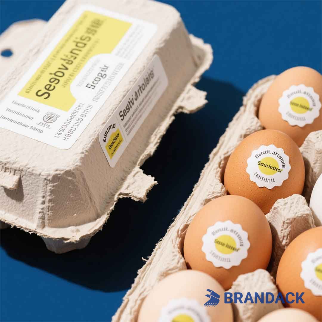 custom egg carton labels