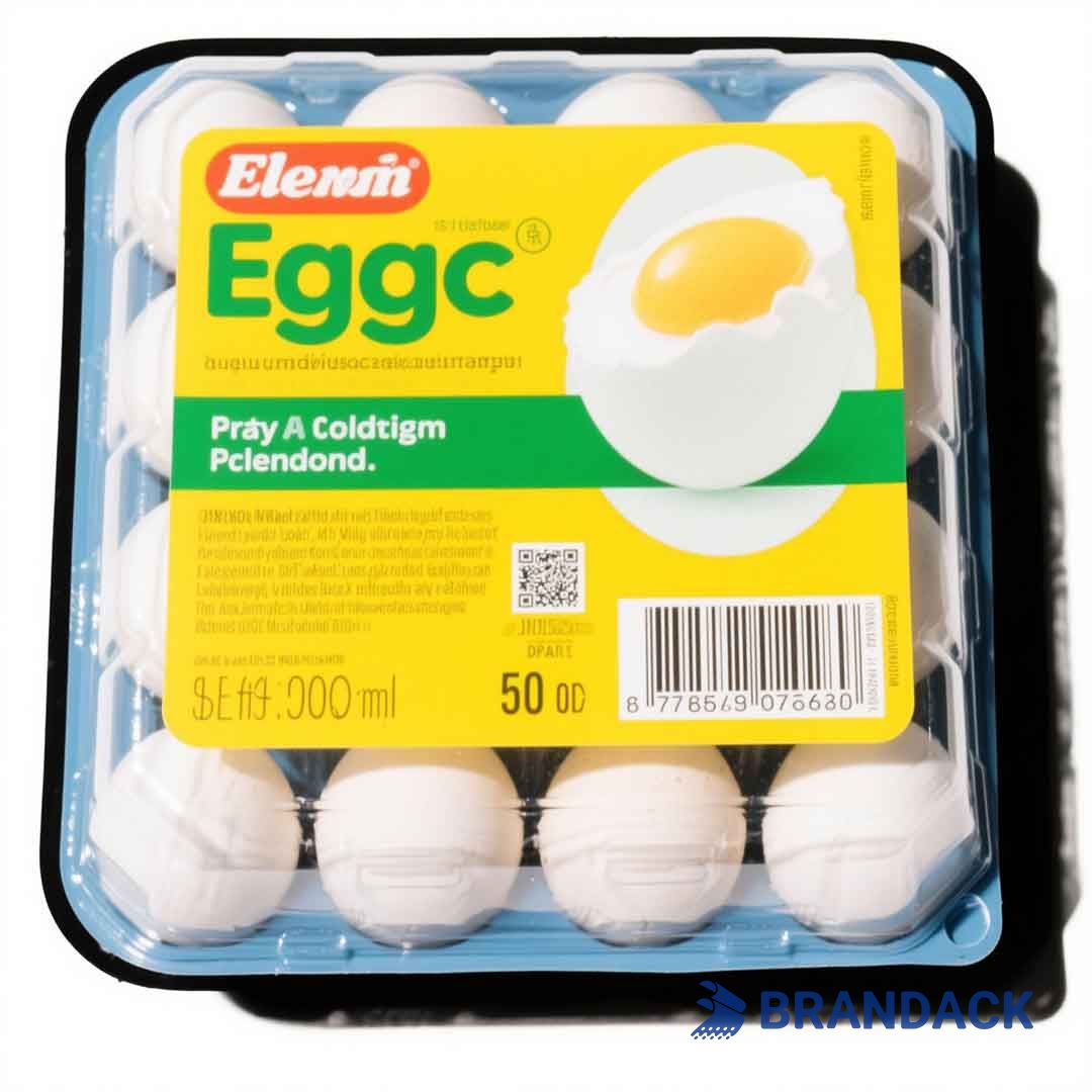 egg cartons and labels