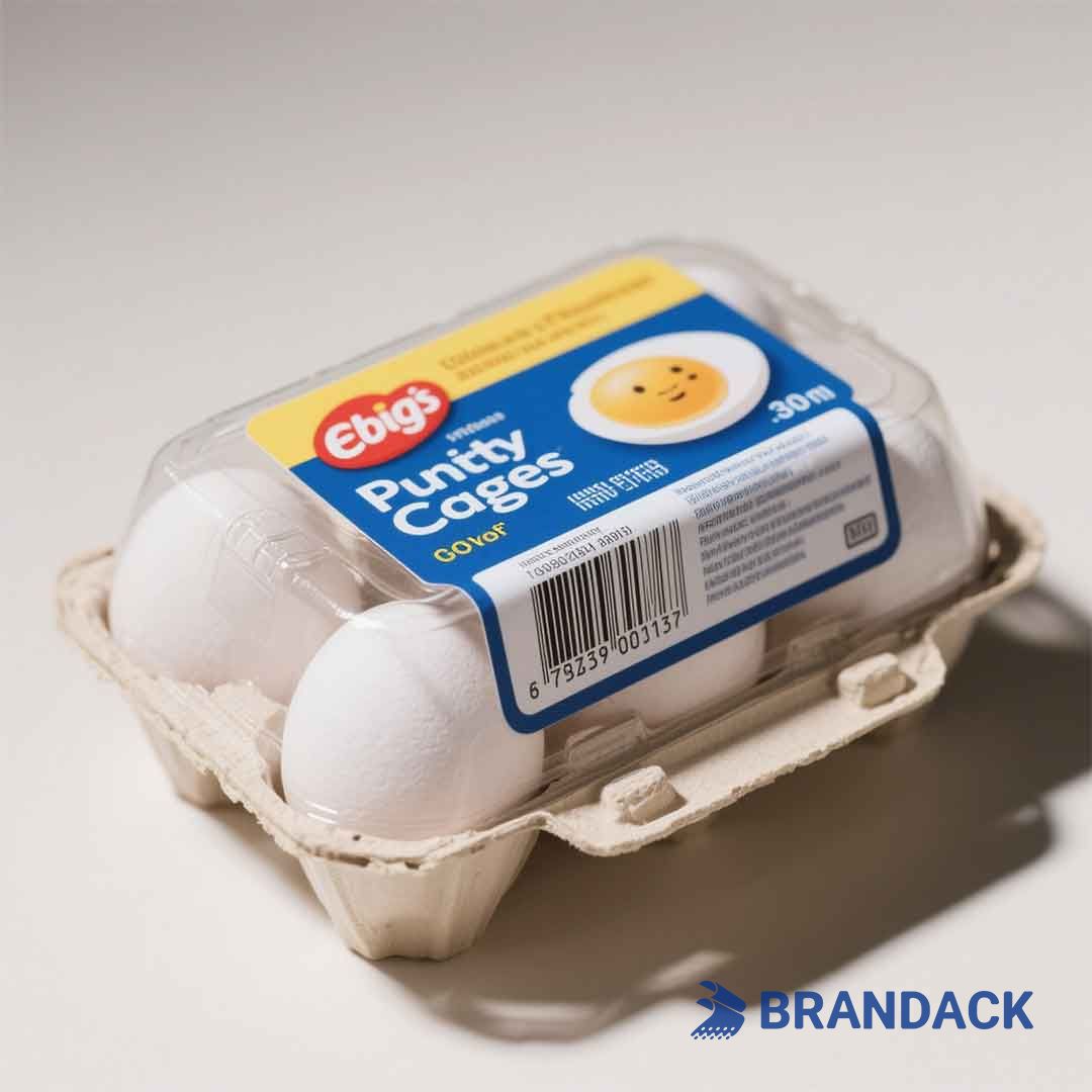 Custom Personalized Egg Carton Box Label Stickers to Stand Out