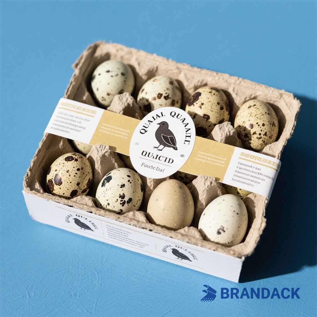 Custom Quail Egg Carton Box Labels | Design Your Own Egg Carton Labels