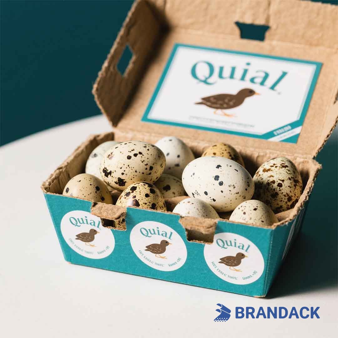 quail egg carton labels