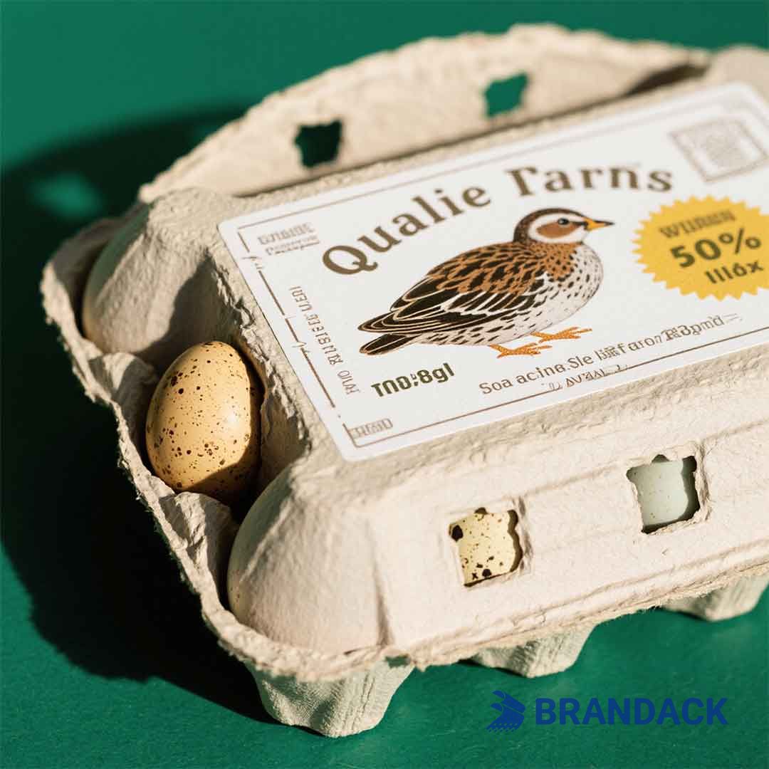 quail egg box labels