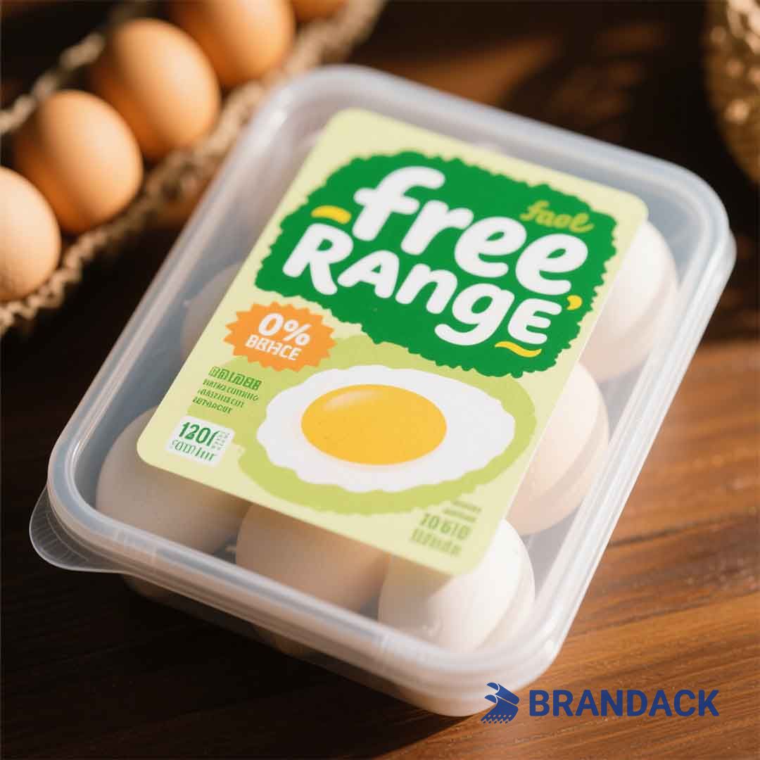 free range egg box