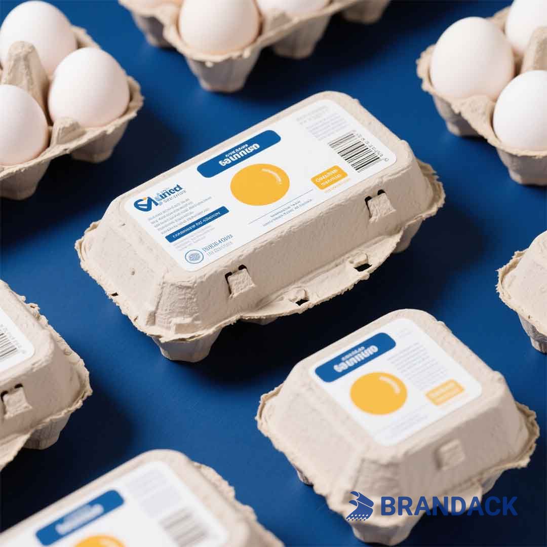 egg box label printing