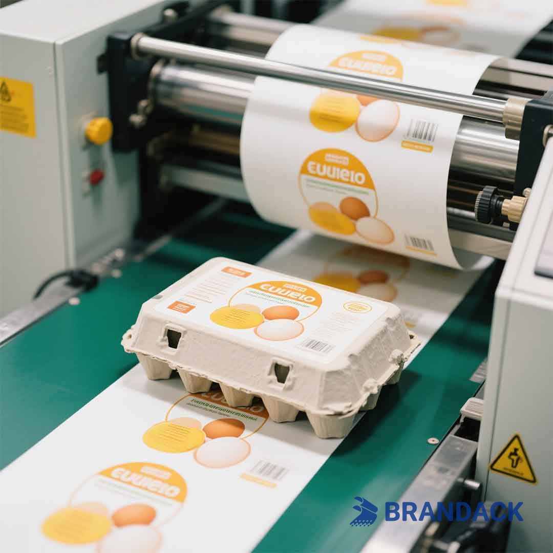 egg carton label design