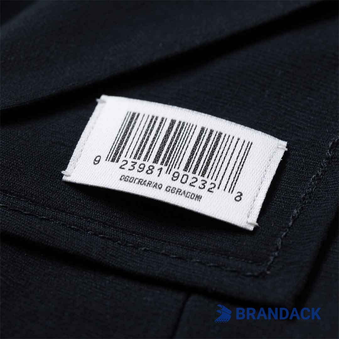 Custom Barcode Labels for Clothing | Garment Barcode Label with String