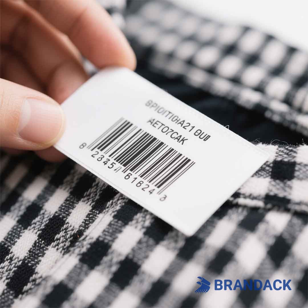 garment barcode label