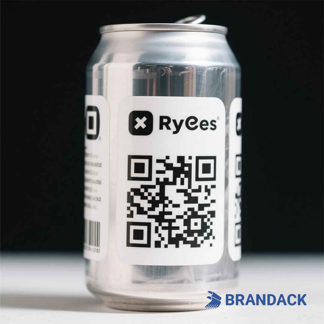 qr code stickers with logo