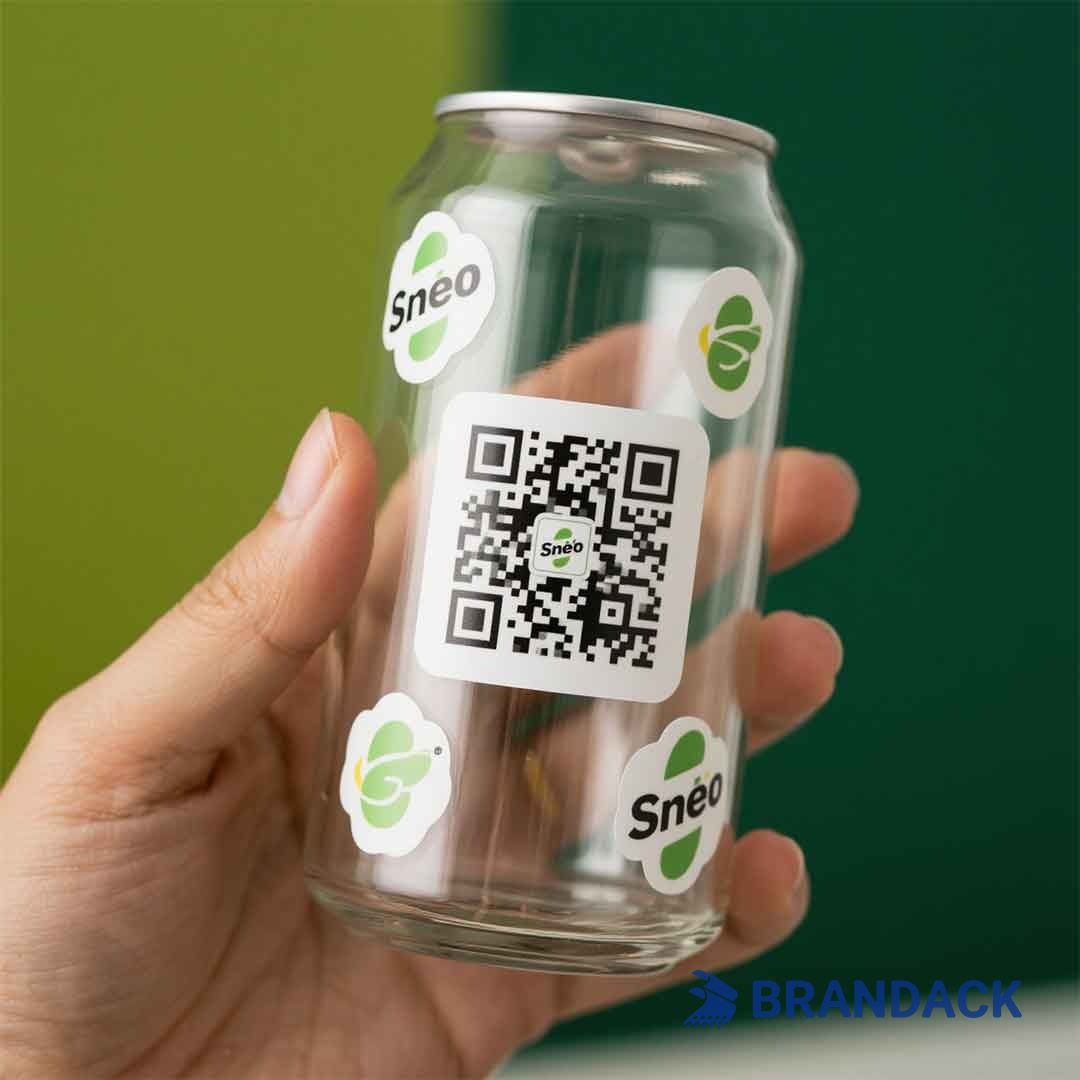 custom qr code stickers