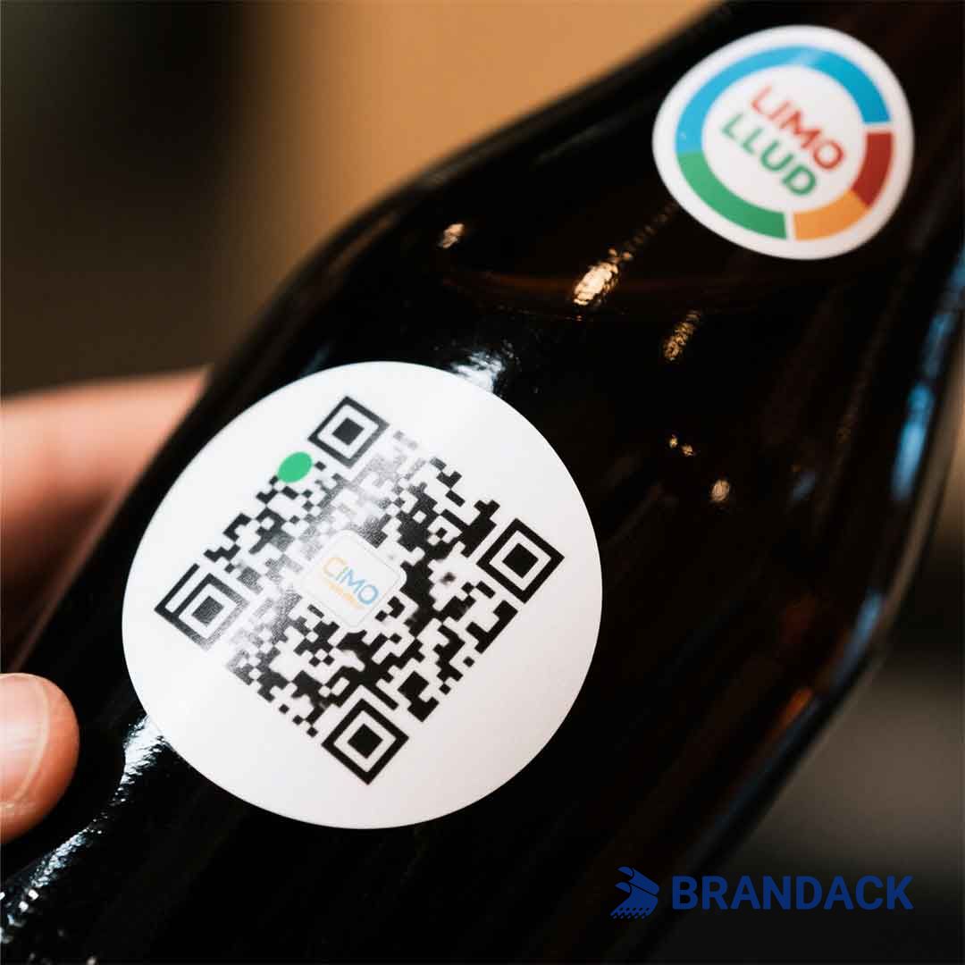 qr code stickers with logo