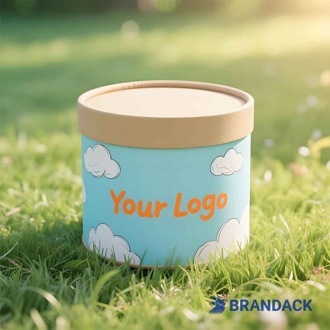 cardboard boxes with logo