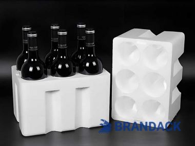 Wine Packaging & Shipping Boxes 6 Pack | Styrofoam Wine Bottle Shippers & Subscription Box
