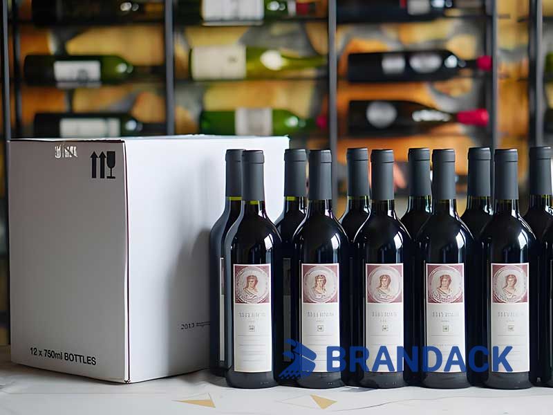 Custom Wine Packaging Box, Wine Bottle Shipping Boxes, Cardboard Wine Package Box 2 4 6 Pack