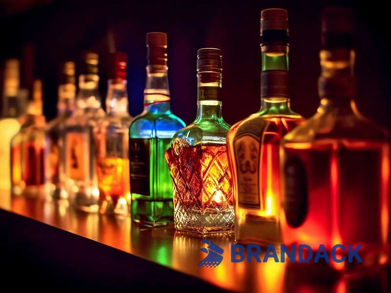 Custom Liquor Whisky Labels Printing, Bourbon Champagne Bottle Label Stickers, Deign Alcohol Packaging & Shipping Boxes