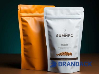 Custom Coffee Packaging Pouches Tailored to Brands, Compostable Kraft Coffee Pouch Packets