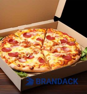 Custom Printed Pizza Boxes with Logo for Takeaway Packaging