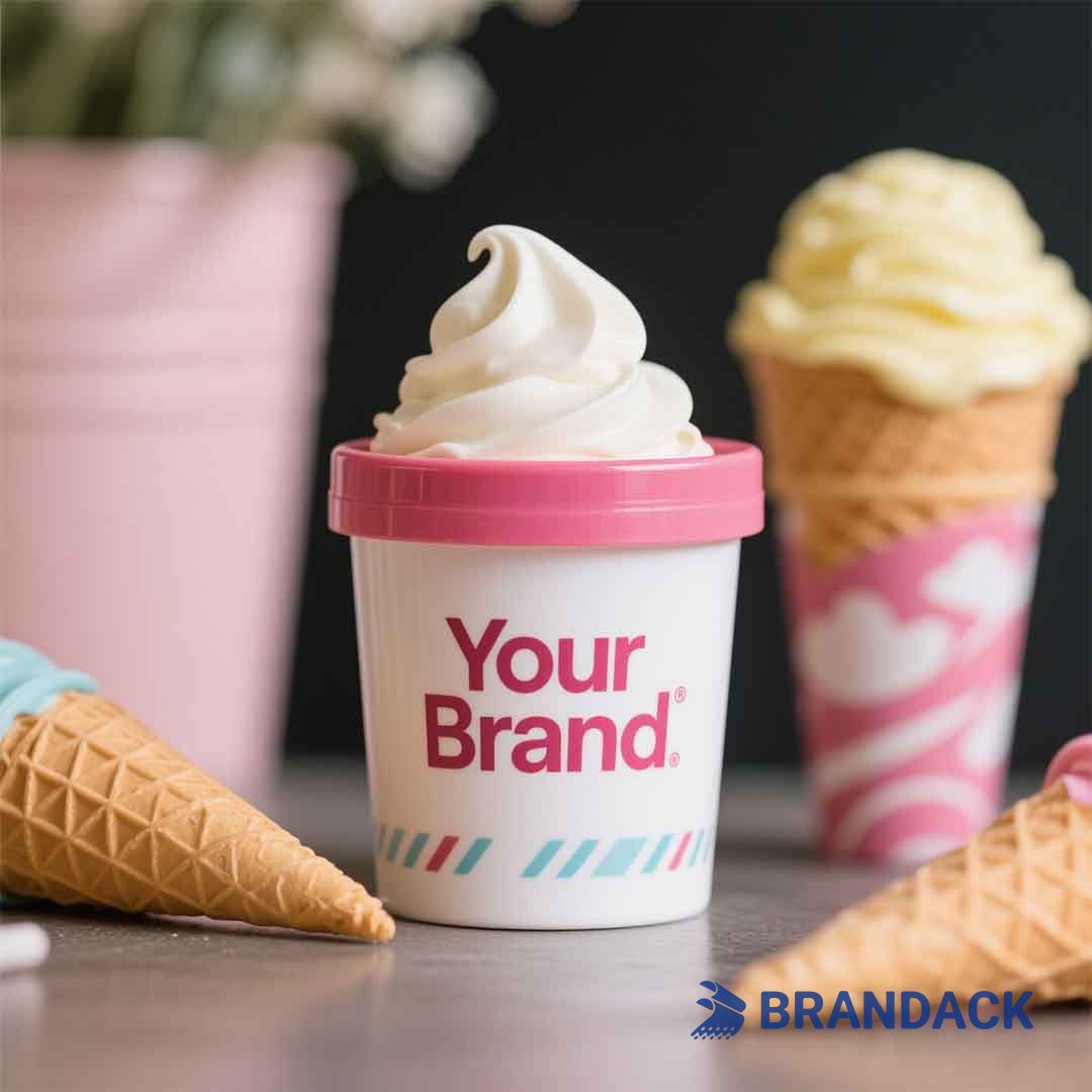custom ice cream container