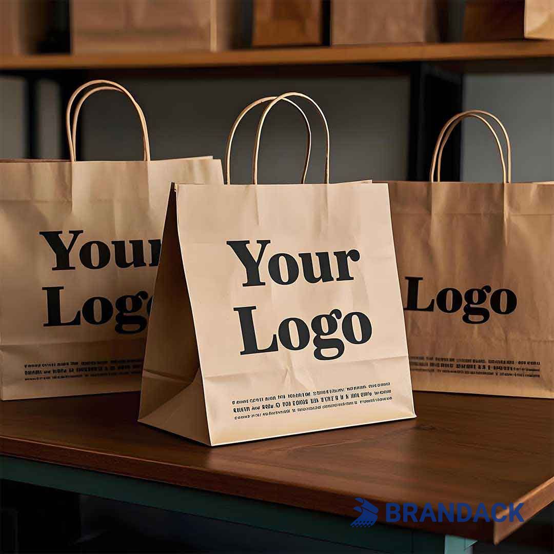 brown paper bags with handles
