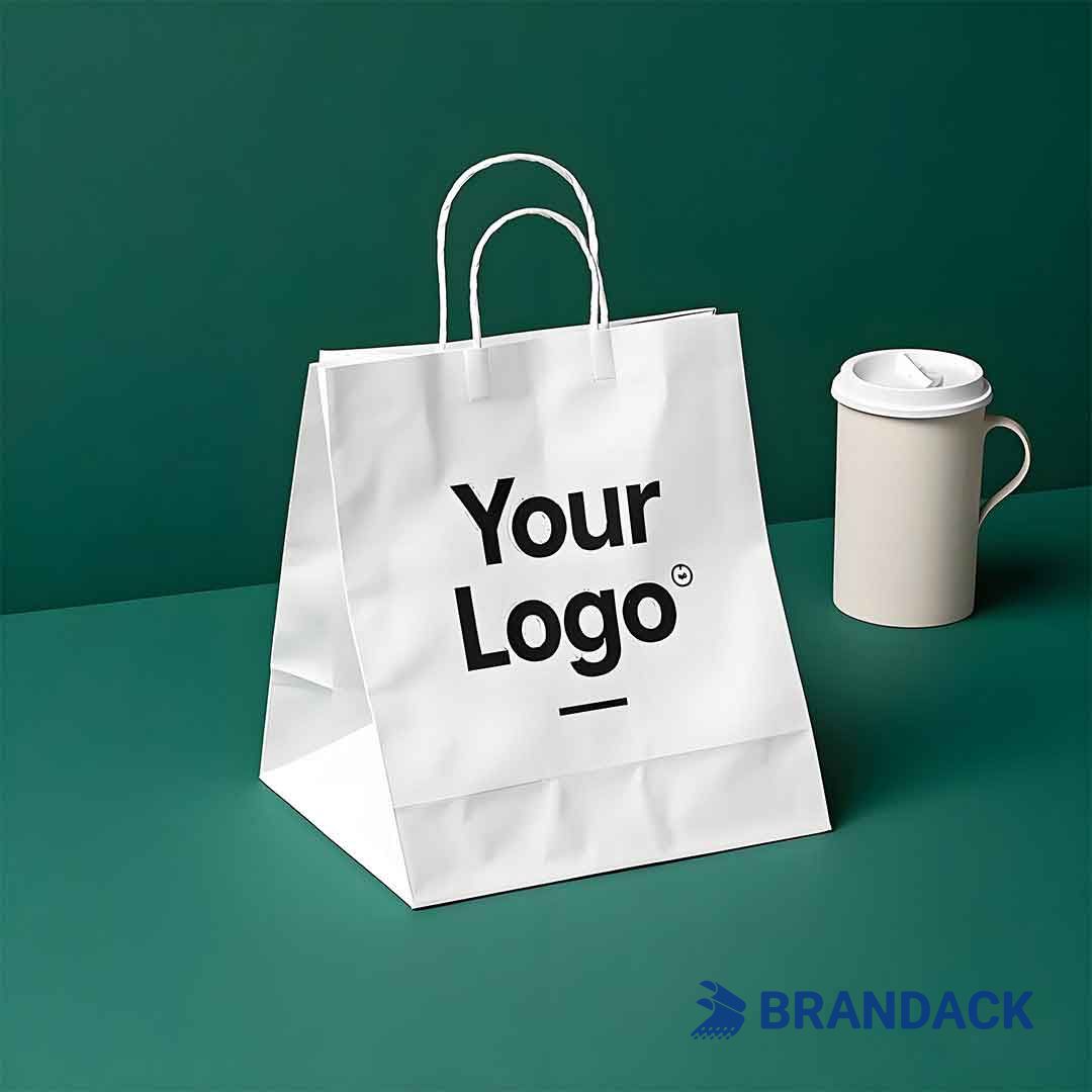 White Paper Bags Bulk Customized to Boost Your Brand