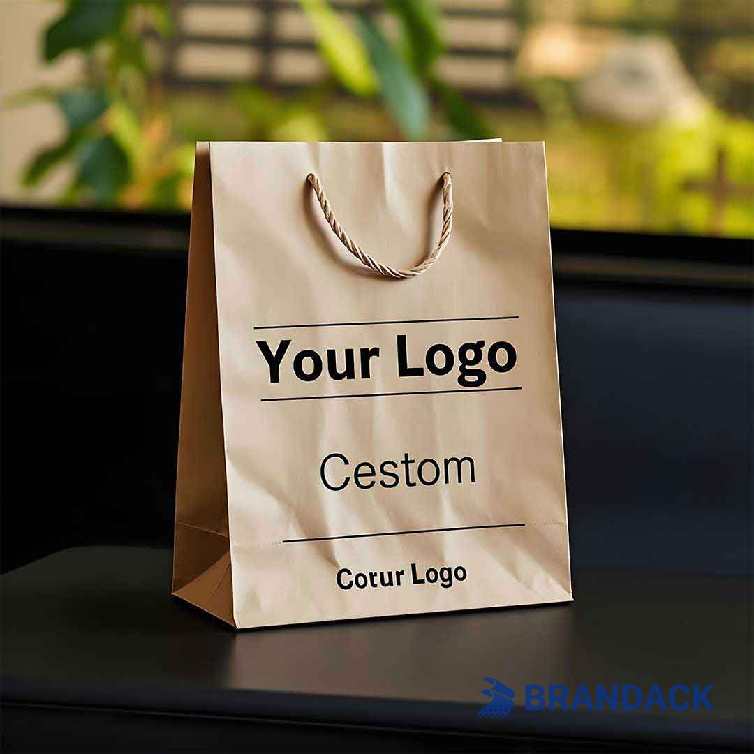 Custom Printed Paper Bags with Logo and Personalized Branding For You