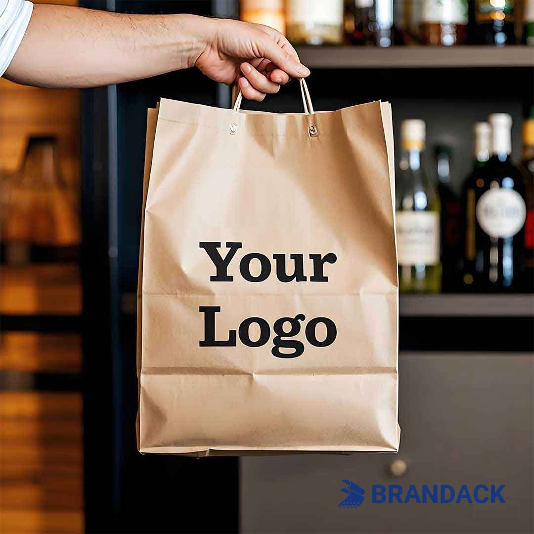 custom paper bags with logo wholesale