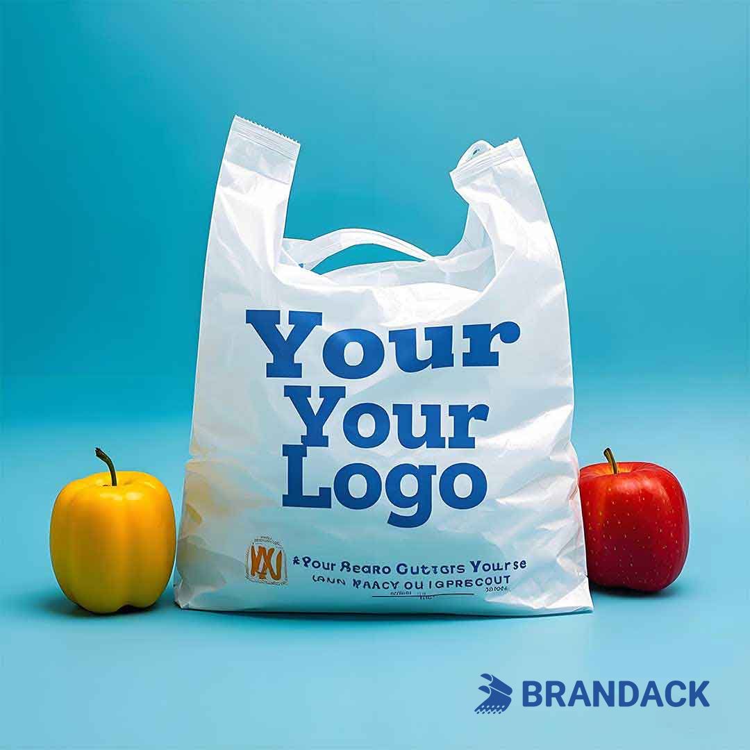 Custom Plastic Grocery Bags with Logo to Boost Your Brand