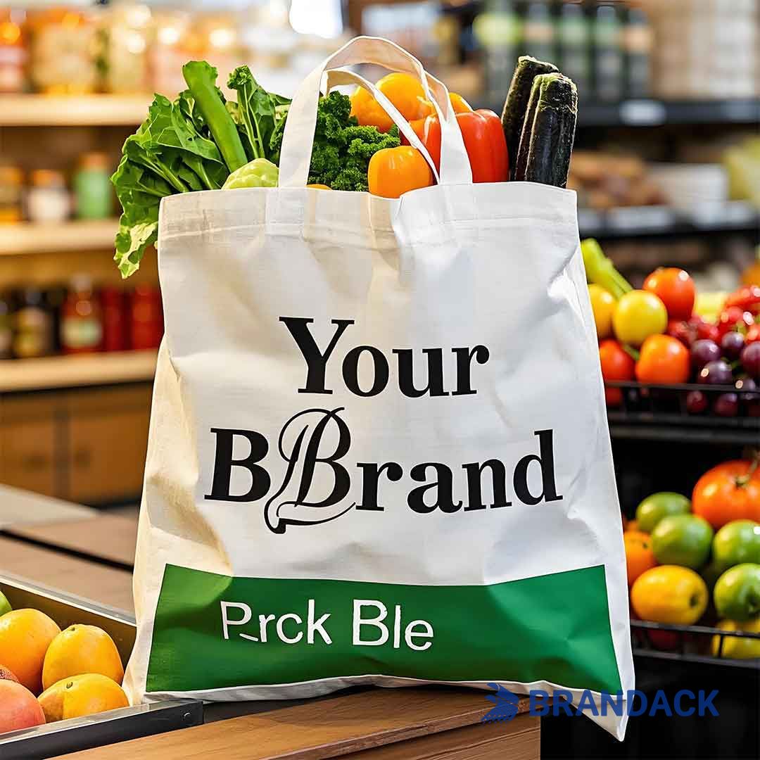 Custom Wholesale Cheap Reusable Grocery Bags with Logo in Bulk