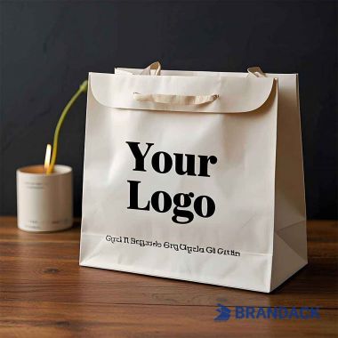 Reusable Canvas Gift Shopping Bags Branded with Logo Bulk Wholesale