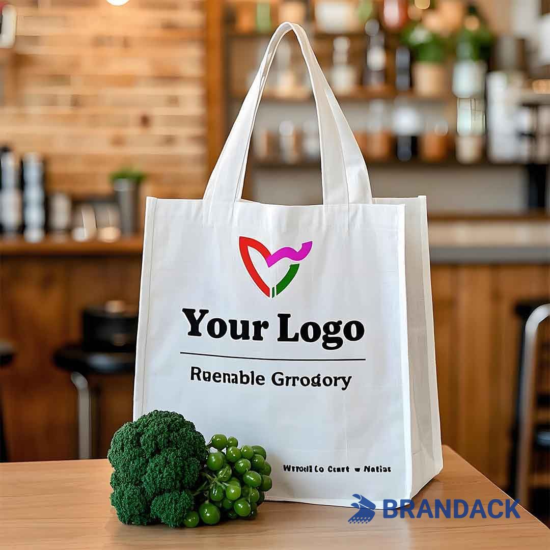 Custom Personalized Reusable Grocery Bags with Your Logo