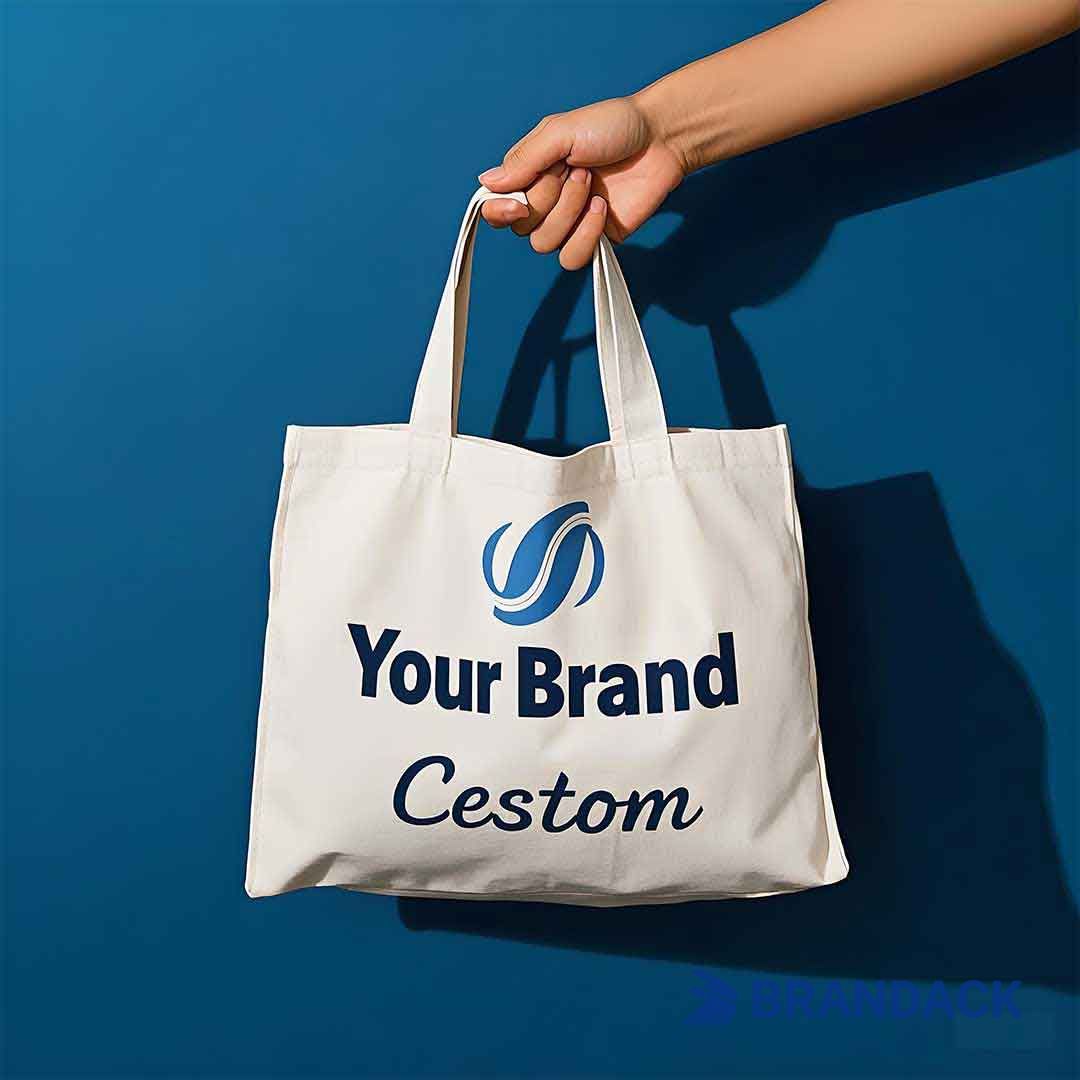 Bespoke Paper Grocery Bags Bulk | Custom Printed Bag with Logo