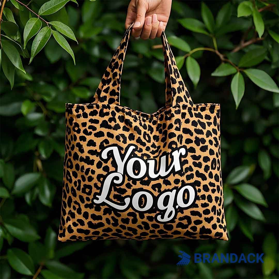 animal print tote bag