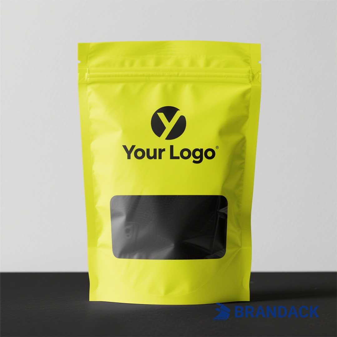 stand up pouches with window