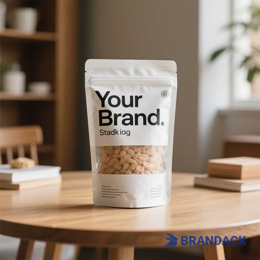 Stand Up Pouch Bags with Window | Design Your Own Pouches Packaging