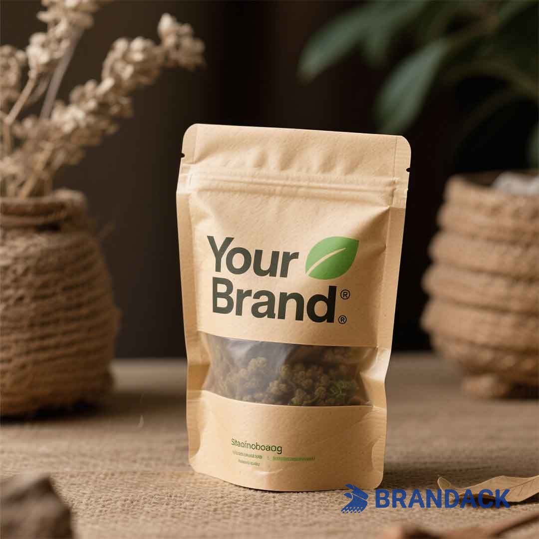 Eco-friendly Biodegradable Kraft Stand Up Pouches to Boost Your Brand
