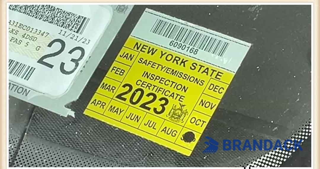 annual auto inspection sticker