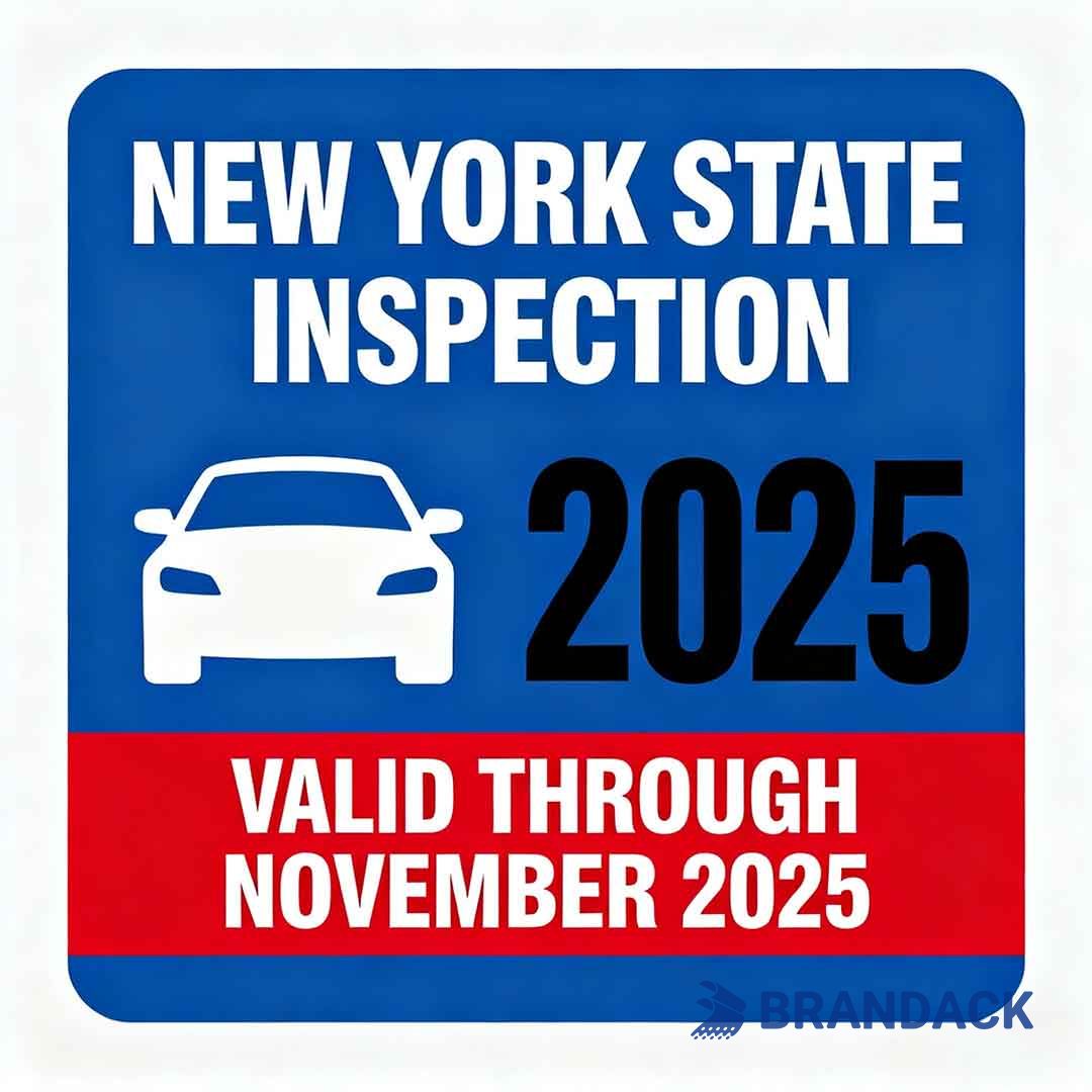 annual auto inspection sticker