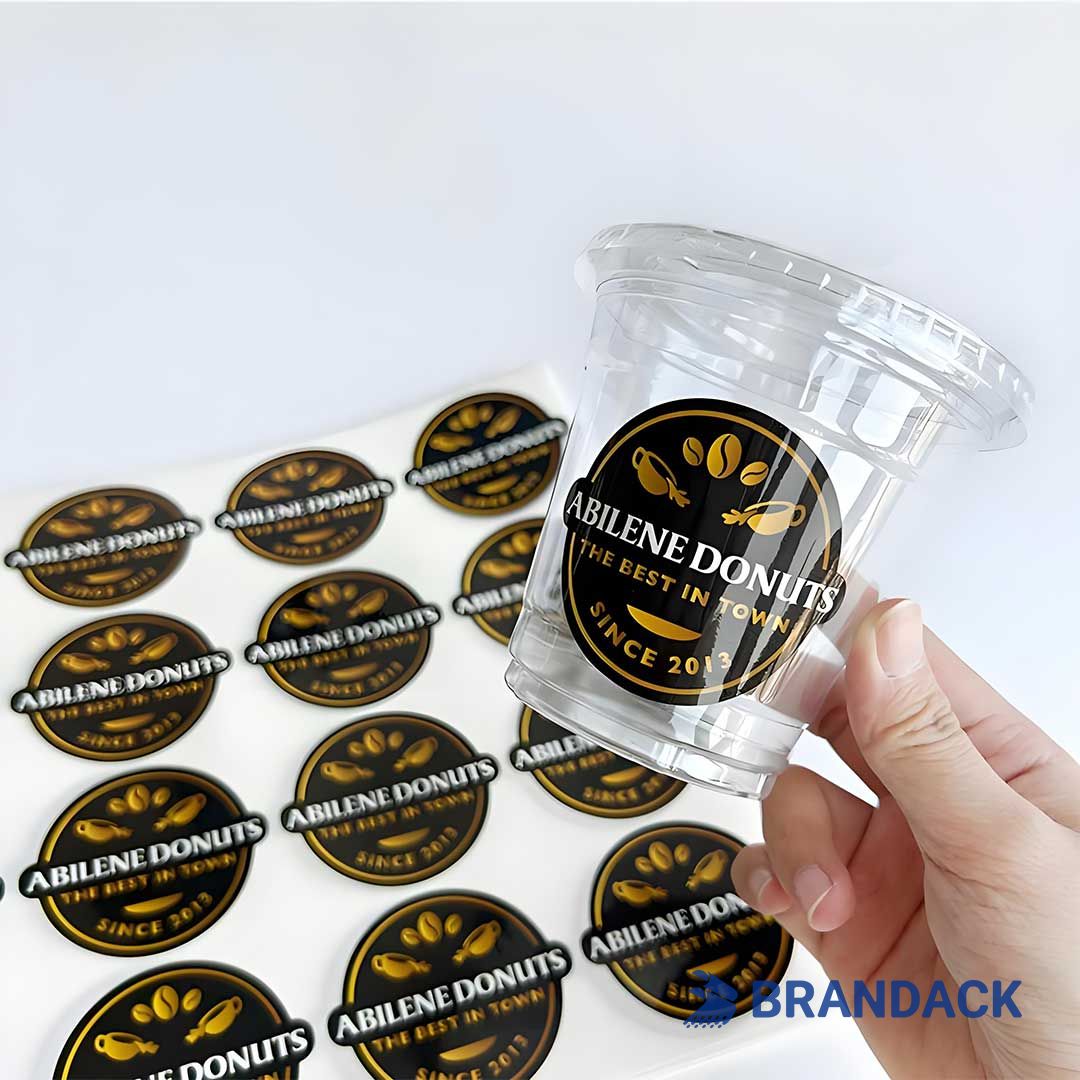 custom logo vinyl stickers