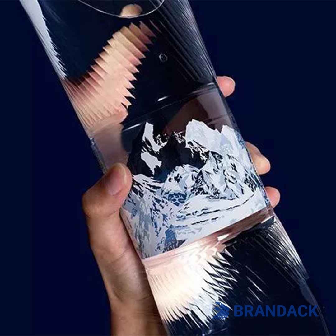 bottle logo sticker