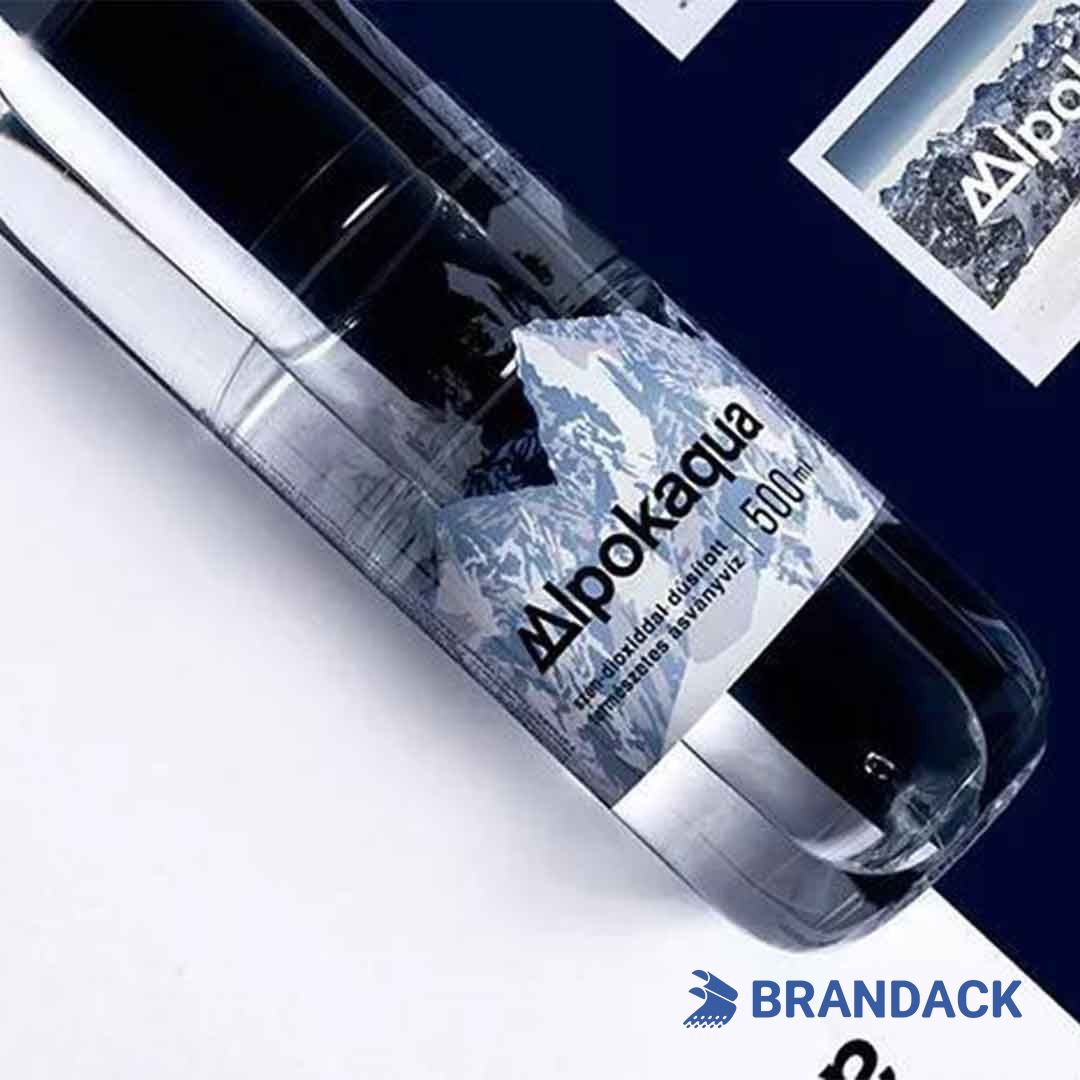 bottle logo sticker