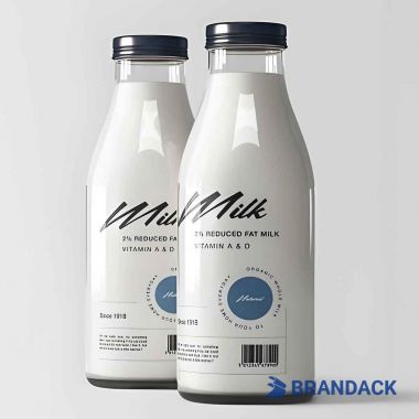 Milk Bottle Sticker Printing, Personalised Drink Bottle Stickers