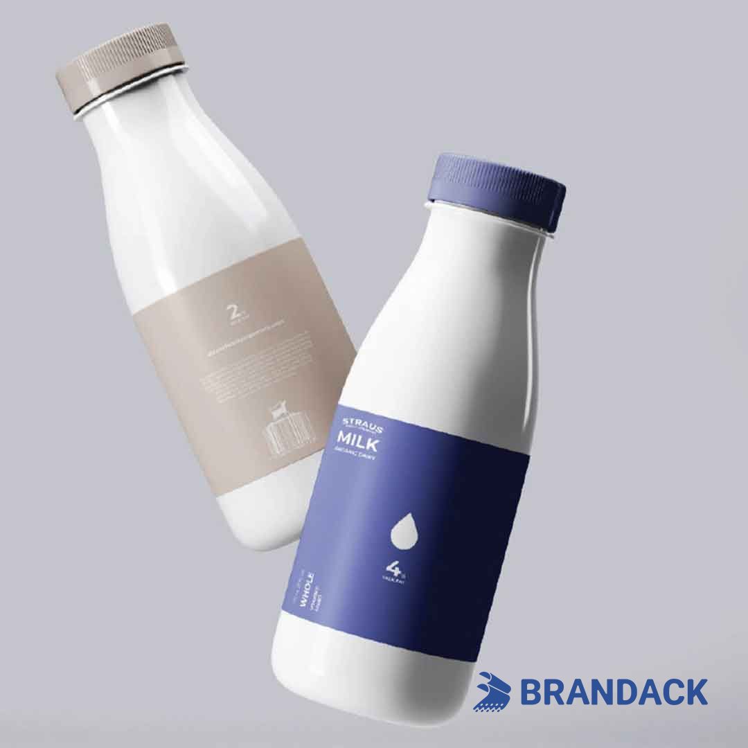 milk bottle sticker